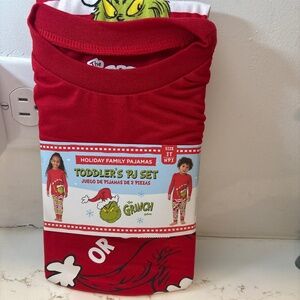 The Grinch, Dr. Seuss Christmas Holiday Pajama Set For Toddlers-3T, Family Pj’s